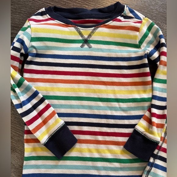π Primary Rainbow Stripe Pajama Set (Size 18β24M) - Picture 5 of 6